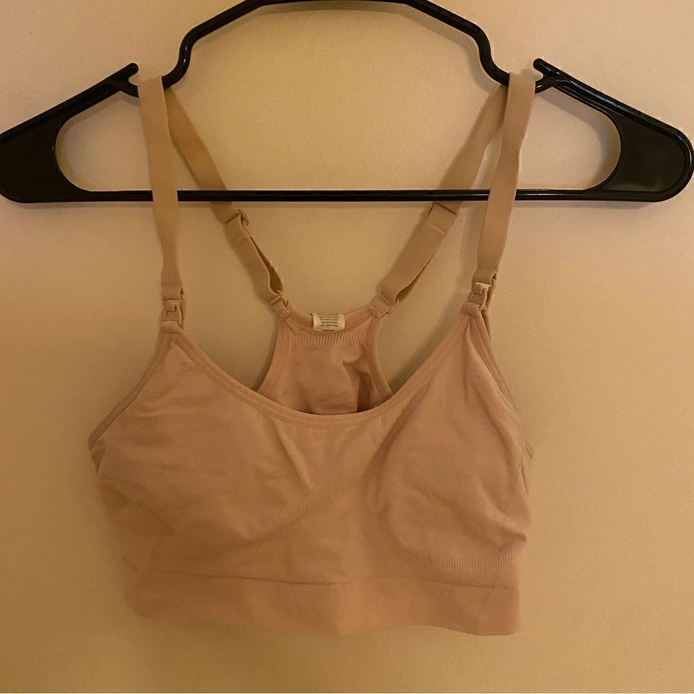 Playtex tan NURSING bra size Large